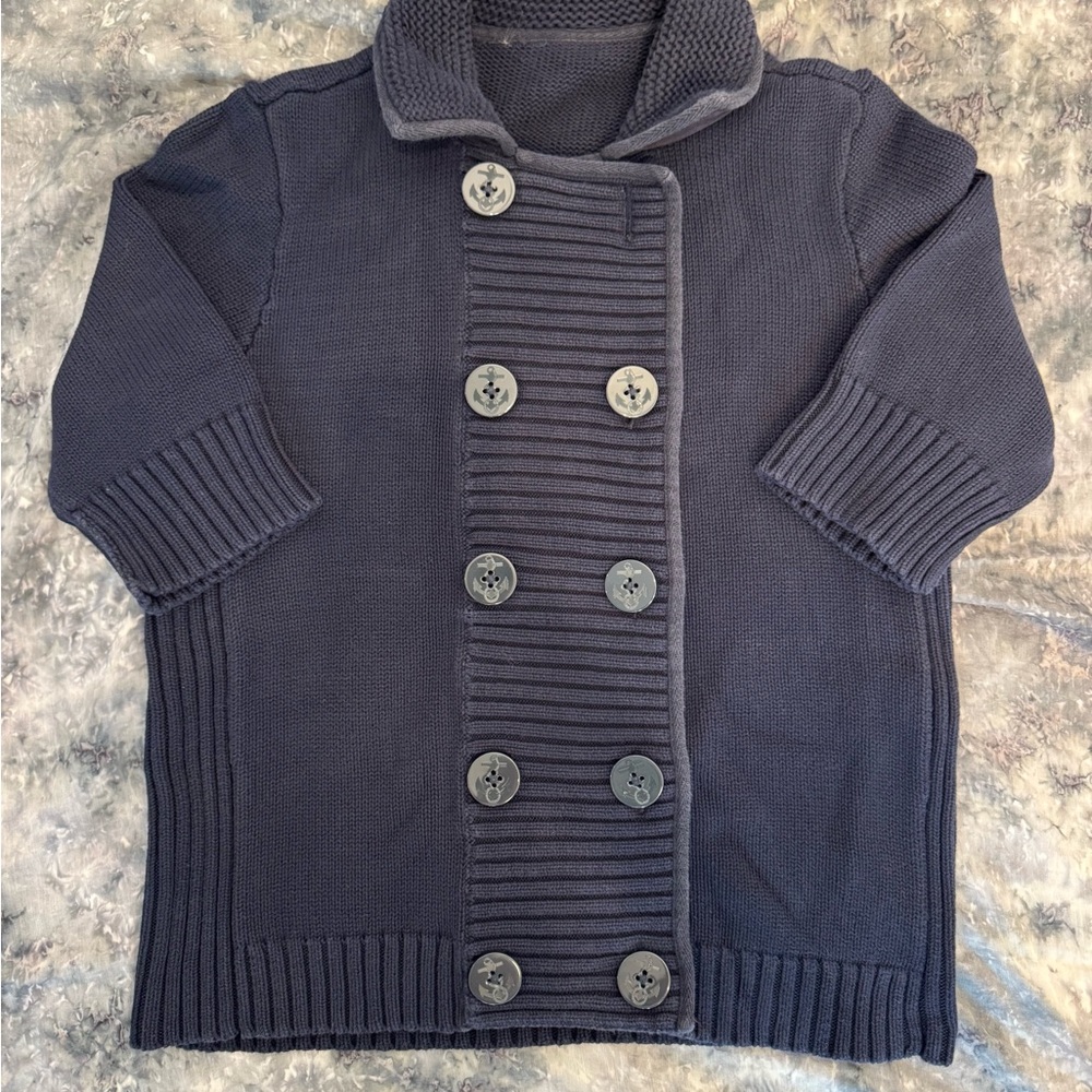 Ralph Lauren Navy Double-Breasted Cardigan
